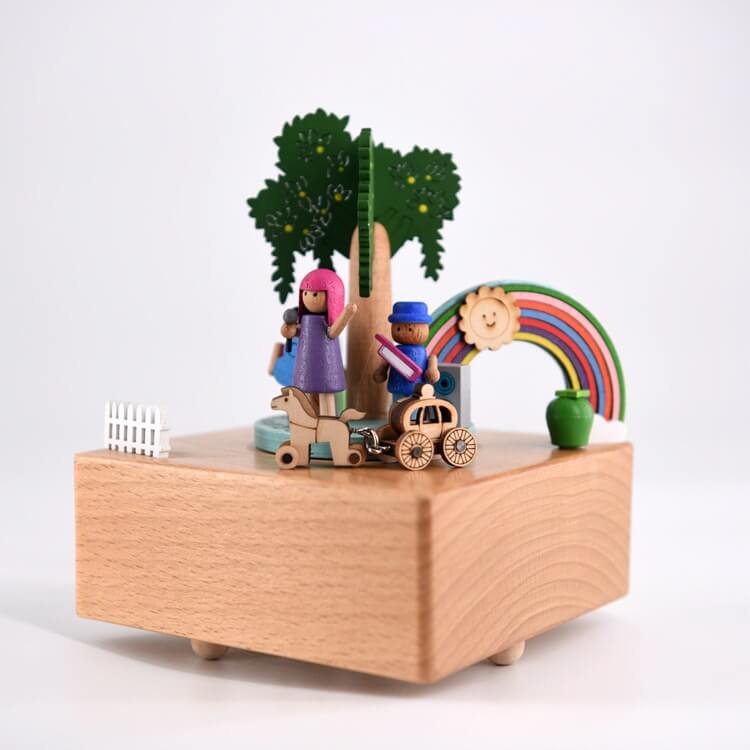 Music Party Electric Wooden music box