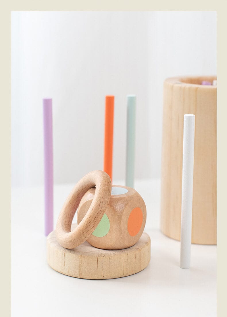 Wooden Puzzle Balance Stick Game Toy for kid Sensory Training