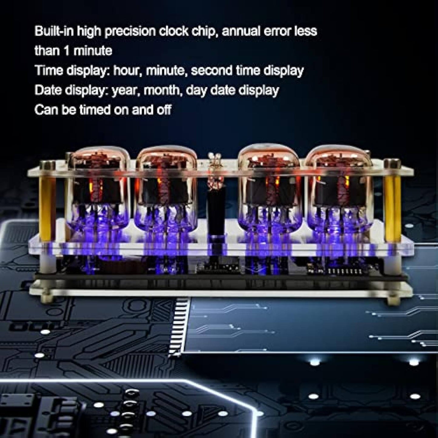 IN12 Glow Tube Digital Desk Clock