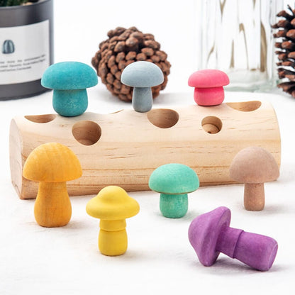 Mushroom picking toy education toy
