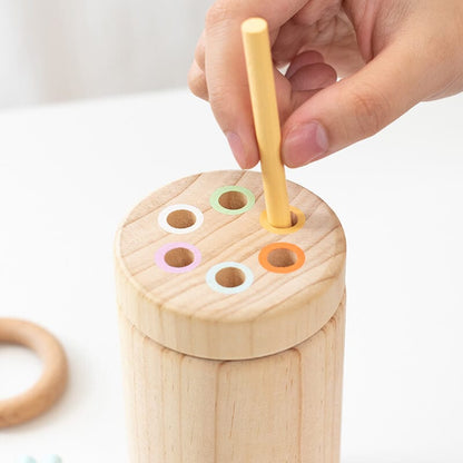 Wooden Puzzle Balance Stick Game Toy for kid Sensory Training