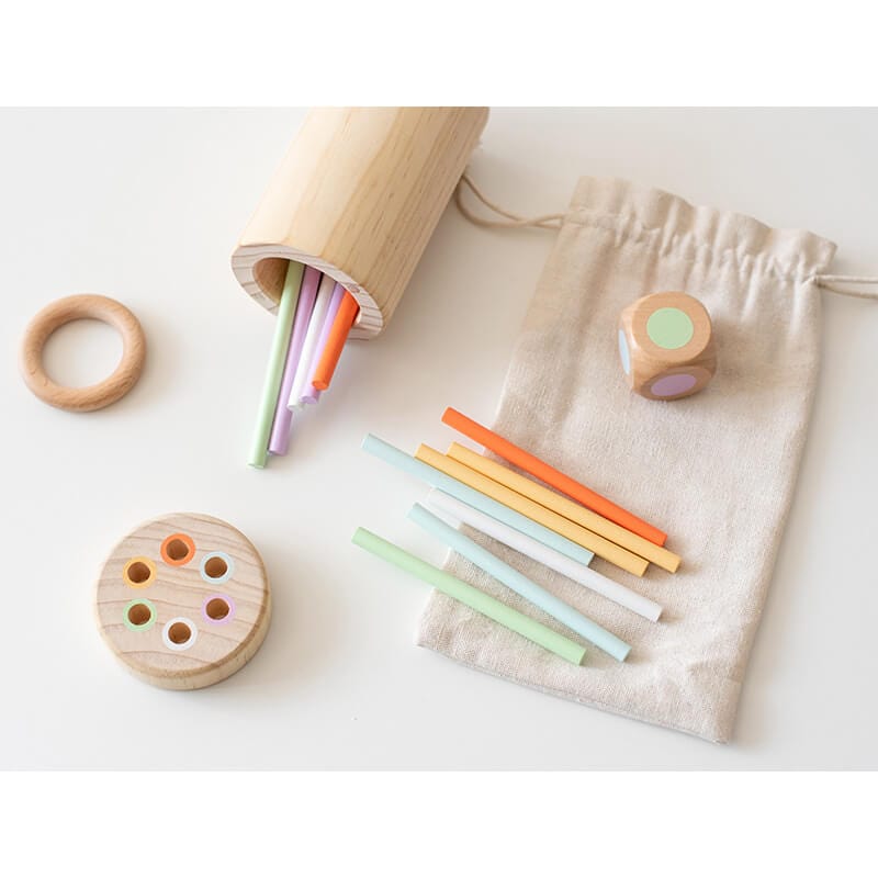 Wooden Puzzle Balance Stick Game Toy for kid Sensory Training